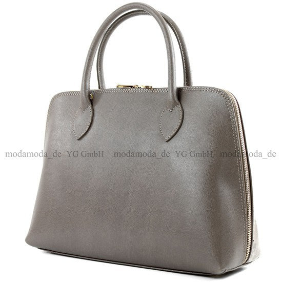 modamoda de - T102 -  ital Henkeltasche DIN A4 aus Echtleder