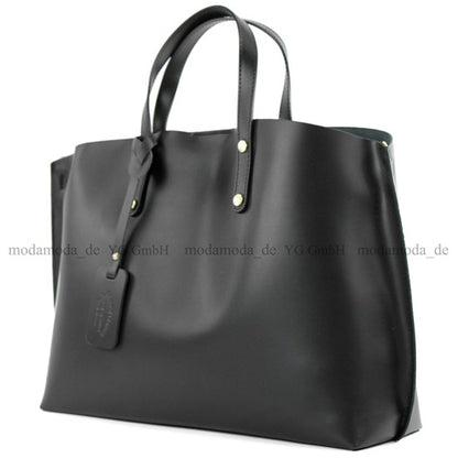 modamoda de - T104 - ital Damentasche DIN A4 Shopper Leder