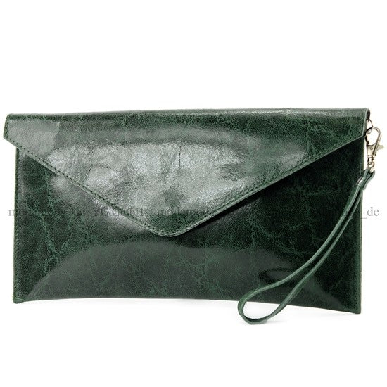 modamoda de - T106G -  ital Clutch Unterarmtasche Glattleder