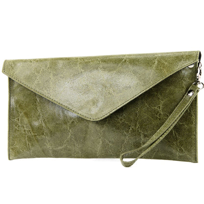 modamoda de - T106G -  ital Clutch Unterarmtasche Glattleder
