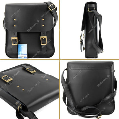 modamoda de - T109 - ital Umhängetasche aus Leder Unisex