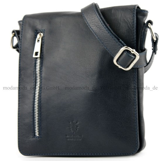 modamoda de - T116 - Ital. Messengertasche aus Nappaleder