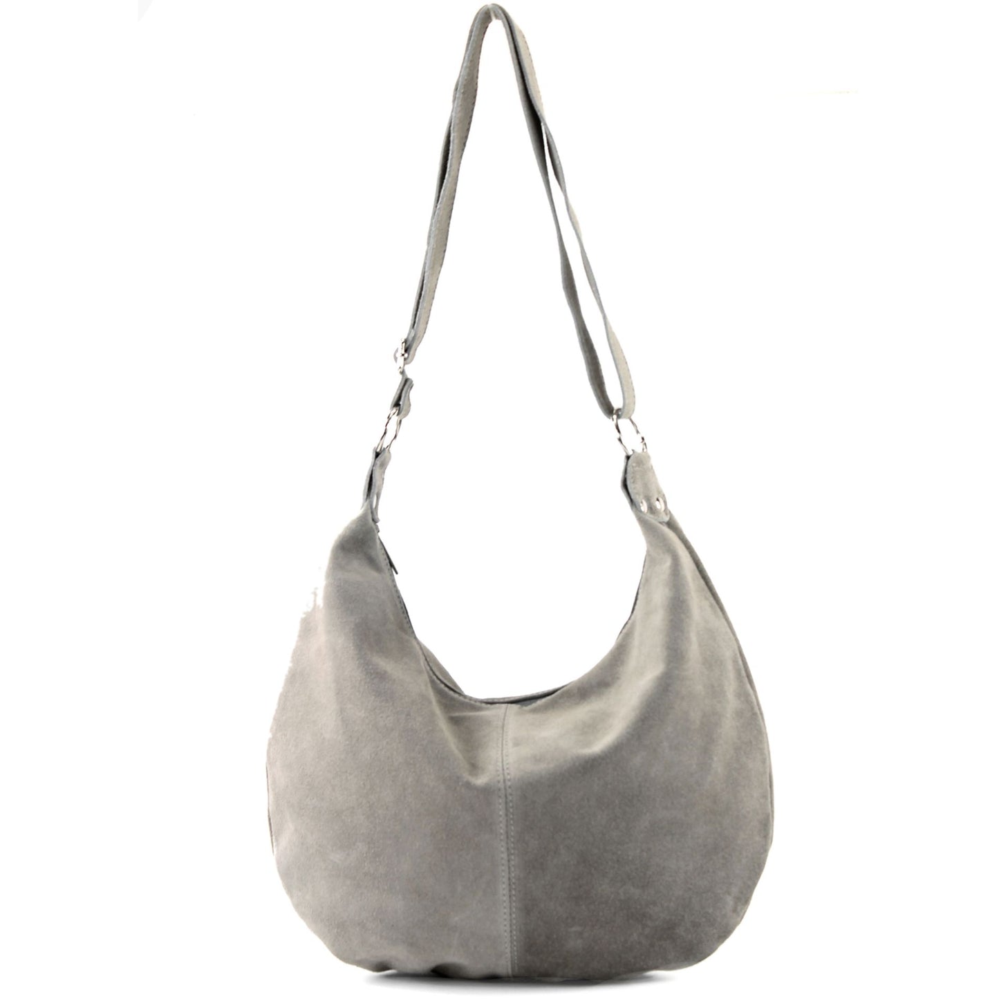 modamoda de - T123 - ital Umhängetasche Schultertasche Wildleder