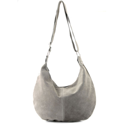 modamoda de - T123 - ital Umhängetasche Schultertasche Wildleder