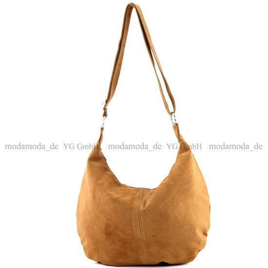 modamoda de - T123 - ital Umhängetasche Schultertasche Wildleder