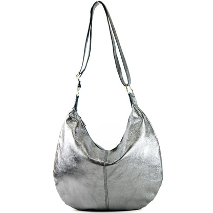 modamoda de - T123 - ital Umhängetasche Schultertasche Wildleder