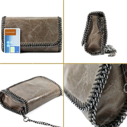 modamoda de - T124 - ital. Clutch Pochette Unterarmtasche Abendtasche Leder