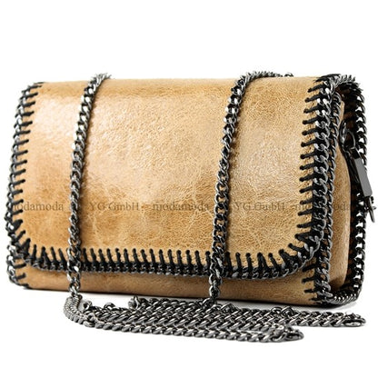 modamoda de - T124 - ital. Clutch Pochette Unterarmtasche Abendtasche Leder