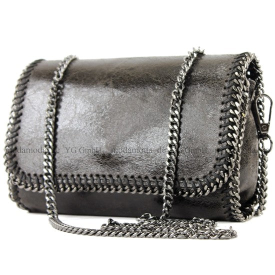 modamoda de - T124 - ital. Clutch Pochette Unterarmtasche Abendtasche Leder