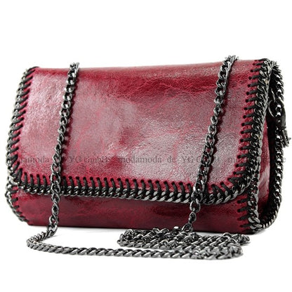 modamoda de - T124 - ital. Clutch Pochette Unterarmtasche Abendtasche Leder