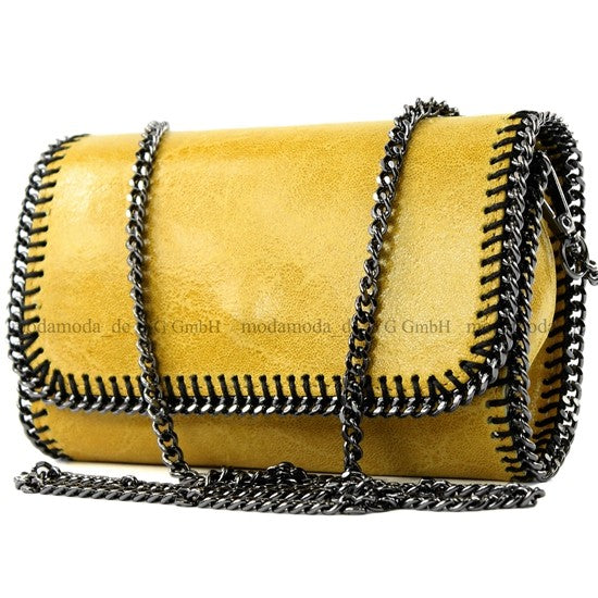 modamoda de - T124 - ital. Clutch Pochette Unterarmtasche Abendtasche Leder