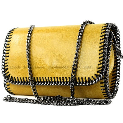 modamoda de - T124 - ital. Clutch Pochette Unterarmtasche Abendtasche Leder