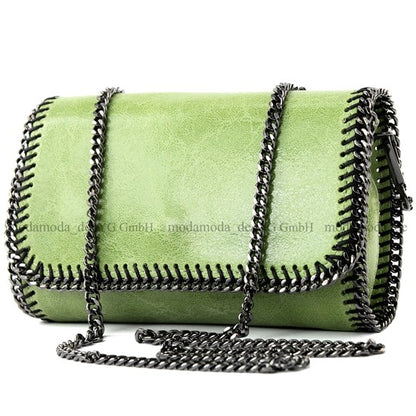 modamoda de - T124 - ital. Clutch Pochette Unterarmtasche Abendtasche Leder