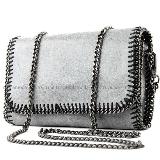 modamoda de - T124 - ital. Clutch Pochette Unterarmtasche Abendtasche Leder