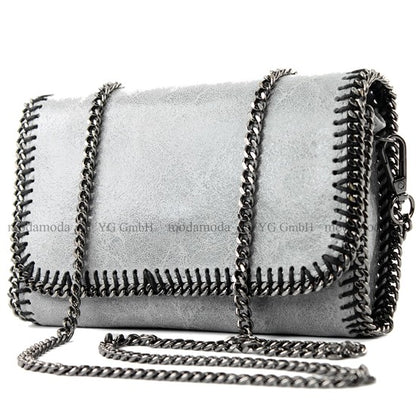 modamoda de - T124 - ital. Clutch Pochette Unterarmtasche Abendtasche Leder