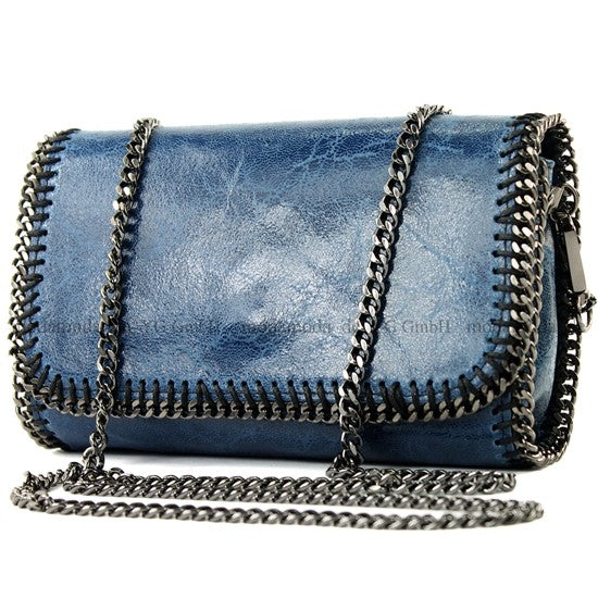 modamoda de - T124 - ital. Clutch Pochette Unterarmtasche Abendtasche Leder