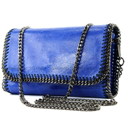 modamoda de - T124 - ital. Clutch Pochette Unterarmtasche Abendtasche Leder