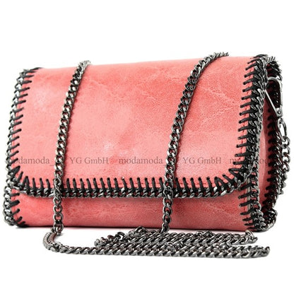 modamoda de - T124 - ital. Clutch Pochette Unterarmtasche Abendtasche Leder