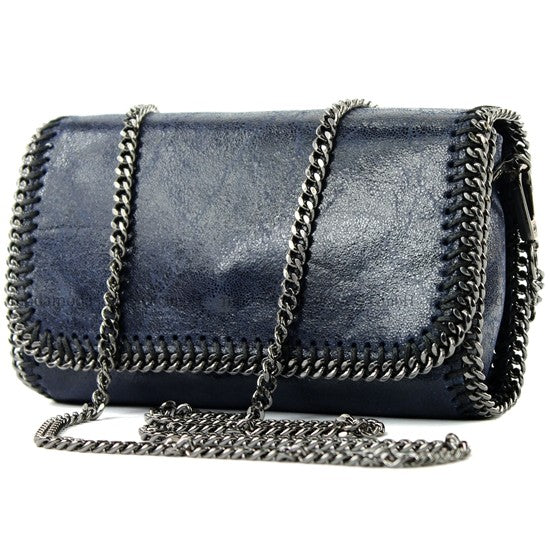 modamoda de - T124 - ital. Clutch Pochette Unterarmtasche Abendtasche Leder