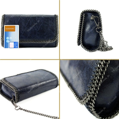 modamoda de - T124 - ital. Clutch Pochette Unterarmtasche Abendtasche Leder