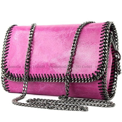 modamoda de - T124 - ital. Clutch Pochette Unterarmtasche Abendtasche Leder