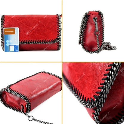 modamoda de - T124 - ital. Clutch Pochette Unterarmtasche Abendtasche Leder