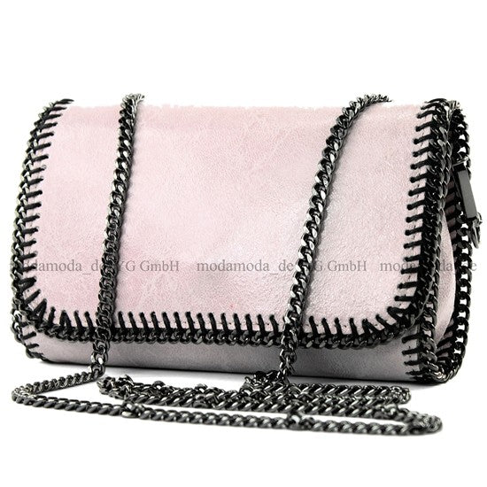 modamoda de - T124 - ital. Clutch Pochette Unterarmtasche Abendtasche Leder