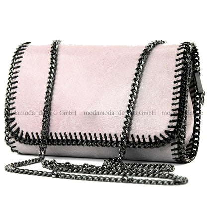 modamoda de - T124 - ital. Clutch Pochette Unterarmtasche Abendtasche Leder