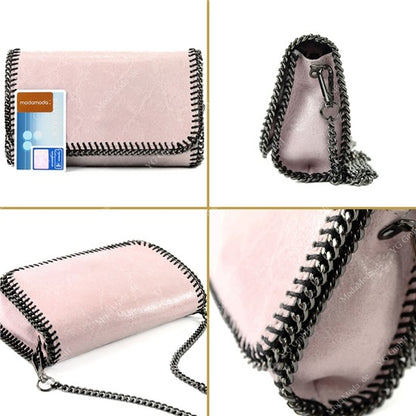 modamoda de - T124 - ital. Clutch Pochette Unterarmtasche Abendtasche Leder