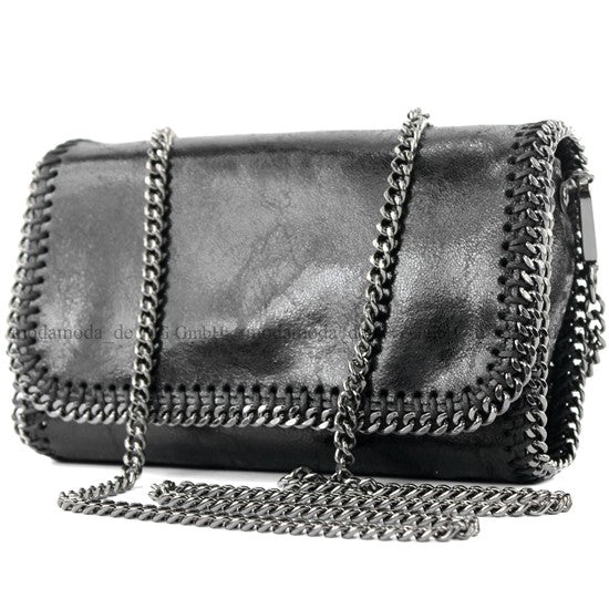modamoda de - T124 - ital. Clutch Pochette Unterarmtasche Abendtasche Leder