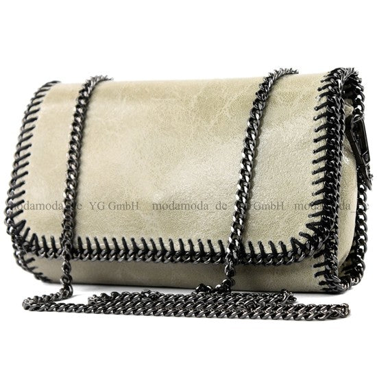 modamoda de - T124 - ital. Clutch Pochette Unterarmtasche Abendtasche Leder