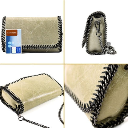 modamoda de - T124 - ital. Clutch Pochette Unterarmtasche Abendtasche Leder