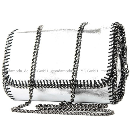 modamoda de - T124 - ital. Clutch Pochette Unterarmtasche Abendtasche Leder