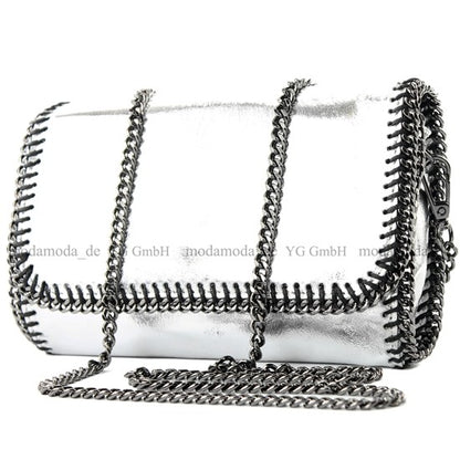 modamoda de - T124 - ital. Clutch Pochette Unterarmtasche Abendtasche Leder