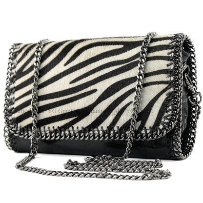 modamoda de - T124 - ital. Clutch Pochette Unterarmtasche Abendtasche Leder