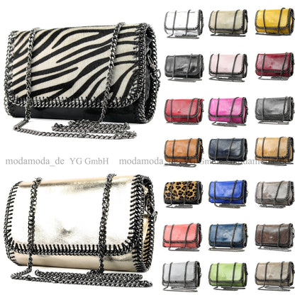 modamoda de - T124 - ital. Clutch Pochette Unterarmtasche Abendtasche Leder