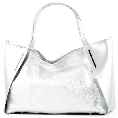 modamoda de - T126 -  ital. Shopper Tragetasche Leder/Wildleder