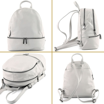 modamoda de T137 Damen Leder Rucksack Handtasche Medium handmade in Italy