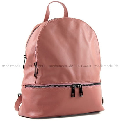 modamoda de T137 Damen Leder Rucksack Handtasche Medium handmade in Italy