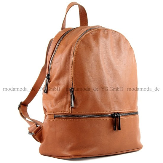 modamoda de T137 Damen Leder Rucksack Handtasche Medium handmade in Italy