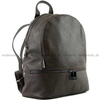 modamoda de T137 Damen Leder Rucksack Handtasche Medium handmade in Italy