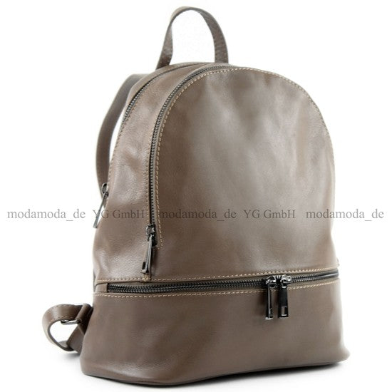 modamoda de T137 Damen Leder Rucksack Handtasche Medium handmade in Italy