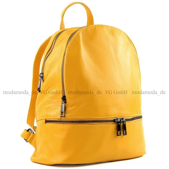 modamoda de T137 Damen Leder Rucksack Handtasche Medium handmade in Italy