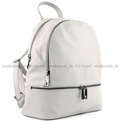 modamoda de T137 Damen Leder Rucksack Handtasche Medium handmade in Italy