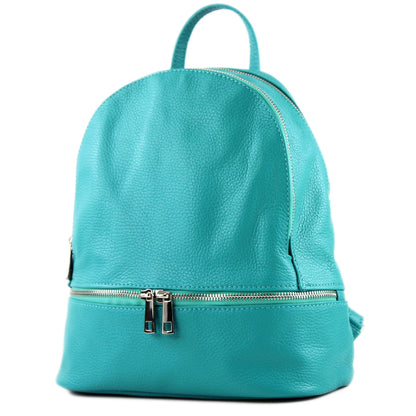 modamoda de T137 Damen Leder Rucksack Handtasche Medium handmade in Italy