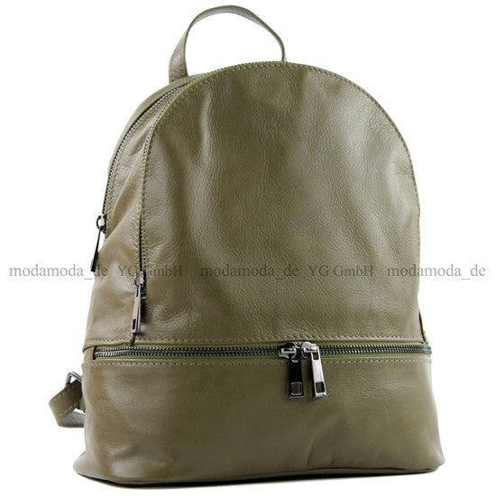 modamoda de T137 Damen Leder Rucksack Handtasche Medium handmade in Italy
