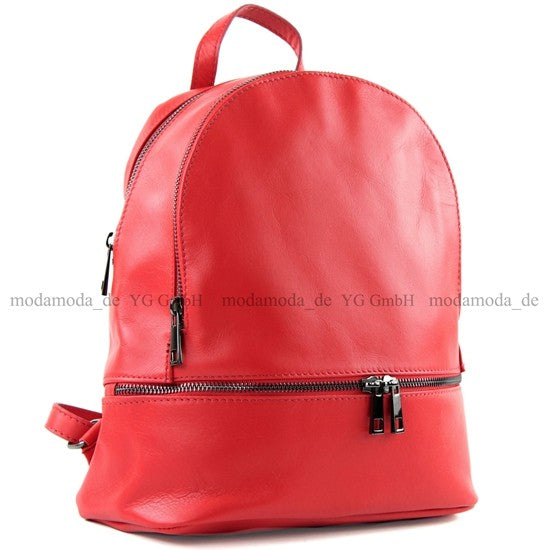 modamoda de T137 Damen Leder Rucksack Handtasche Medium handmade in Italy