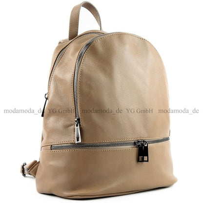 modamoda de T137 Damen Leder Rucksack Handtasche Medium handmade in Italy