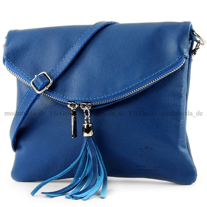 modamoda de T07 / T139 Damen Leder Umhängetasche, Klein, 2 Modelle, handmade in Italy