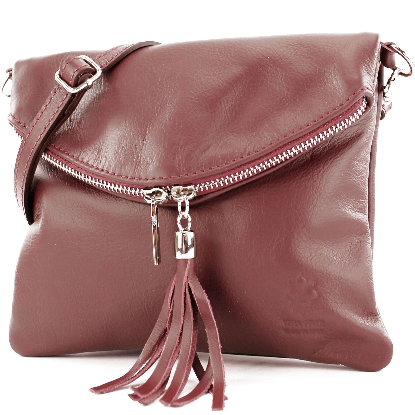 modamoda de T07 / T139 Damen Leder Umhängetasche, Klein, 2 Modelle, handmade in Italy